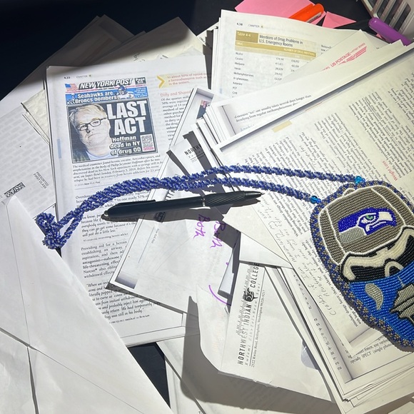 This is authentic Indigenous art medallion created by Indigenous in Walla Walla - Picture 7 of 7